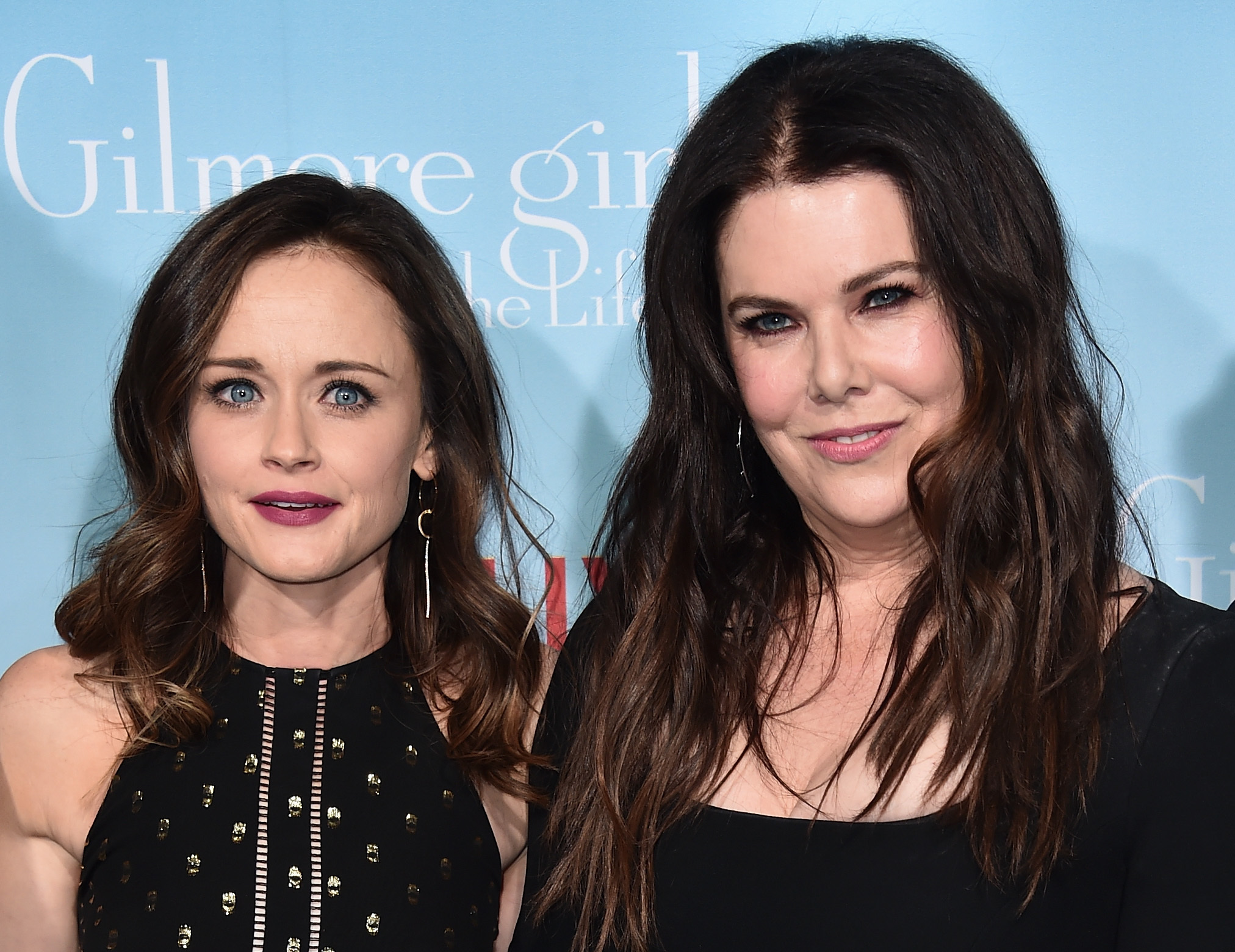 Alexis Bledel and Lauren Graham at an event for Gilmore Girls: A Year in the Life (2016)