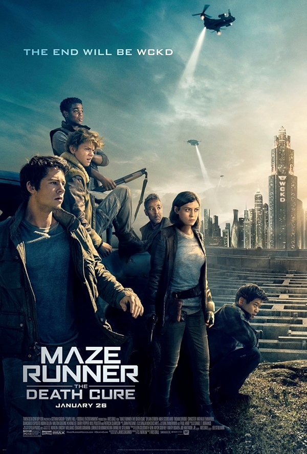 Movie poster for MAZE RUNNER THE DEATH CURE (UA rated)