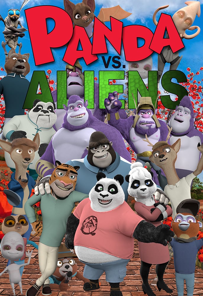 Poster of Panda vs. Aliens