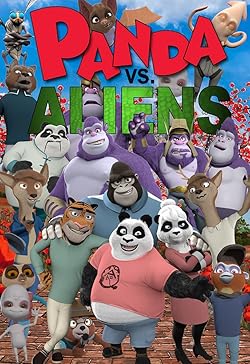 Poster of Panda vs. Aliens
