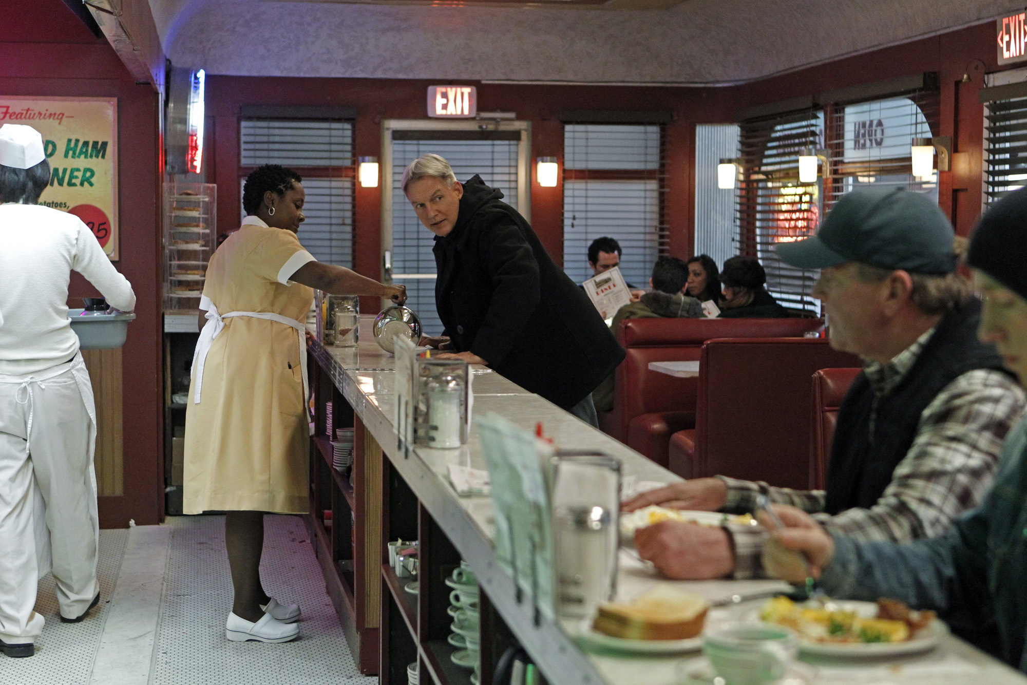 Mark Harmon and Connie Jackson in NCIS (2003)