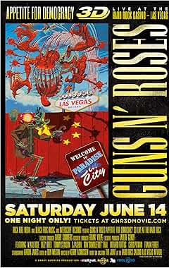 Watch Guns N Roses Appetite for Democracy 3D Live at Hard Rock Las Vegas online free | LugaTv