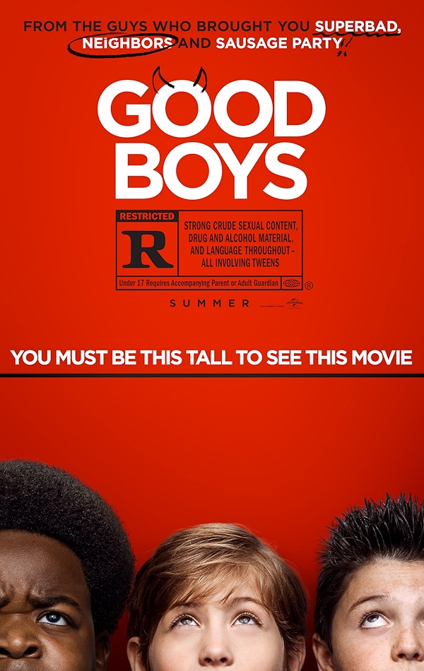 Movie poster for GOOD BOYS (A rated)
