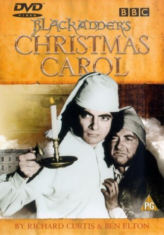 Rowan Atkinson and Tony Robinson in Blackadder's Christmas Carol (1988)