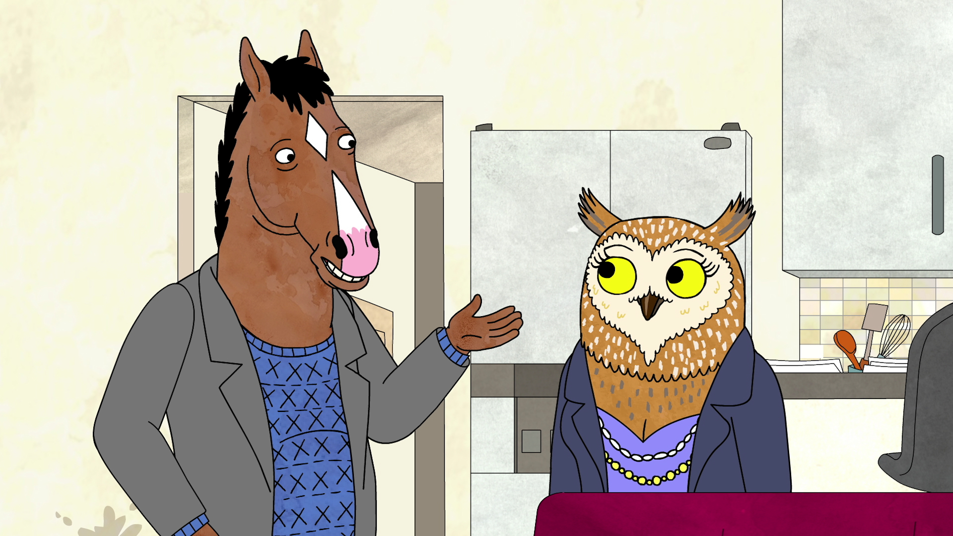 Lisa Kudrow and Will Arnett in BoJack Horseman (2014)