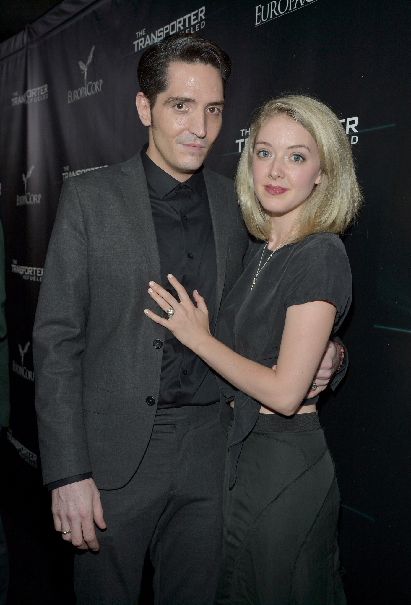 David Dastmalchian and Evelyn Leigh at an event for The Transporter Refueled (2015)