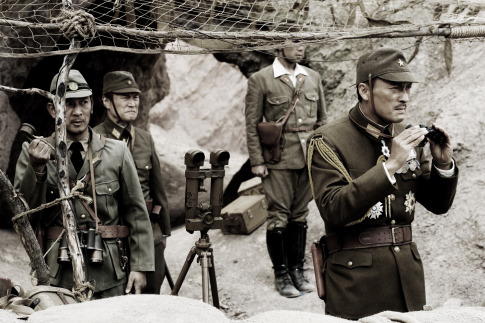 Ken Kensei, Masashi Nagadoi, Ken Watanabe, and Hiroshi Watanabe in Letters from Iwo Jima (2006)