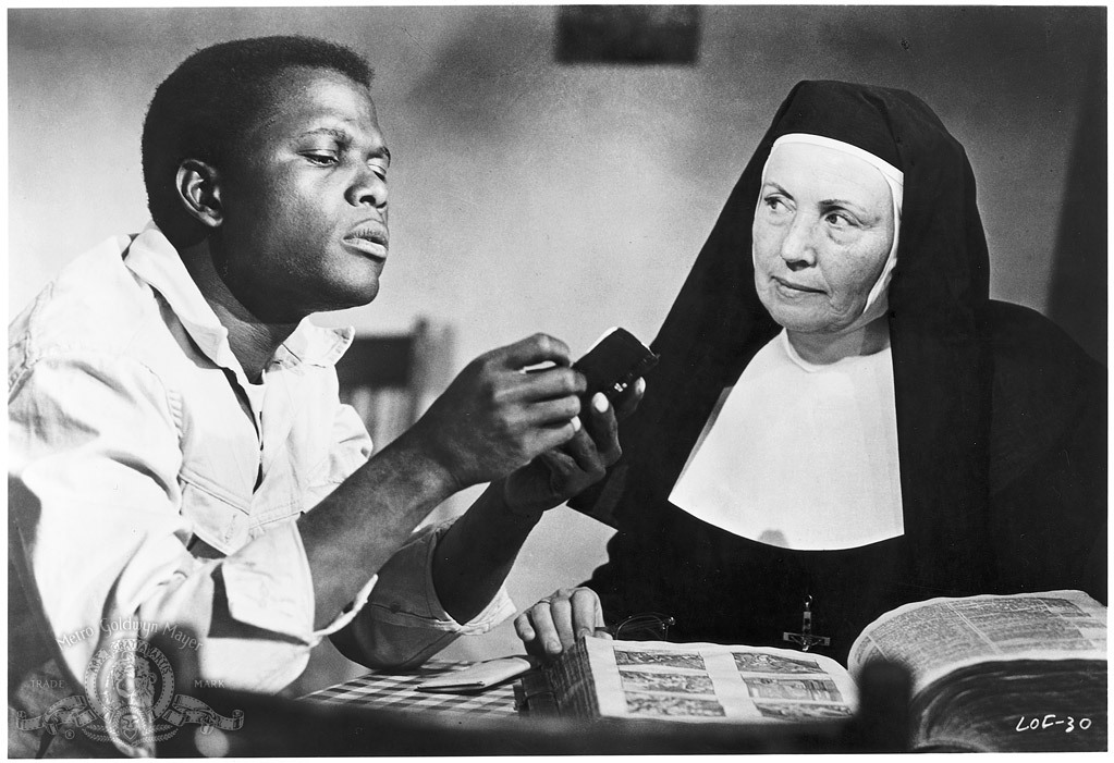 Sidney Poitier and Lilia Skala in Lilies of the Field (1963)