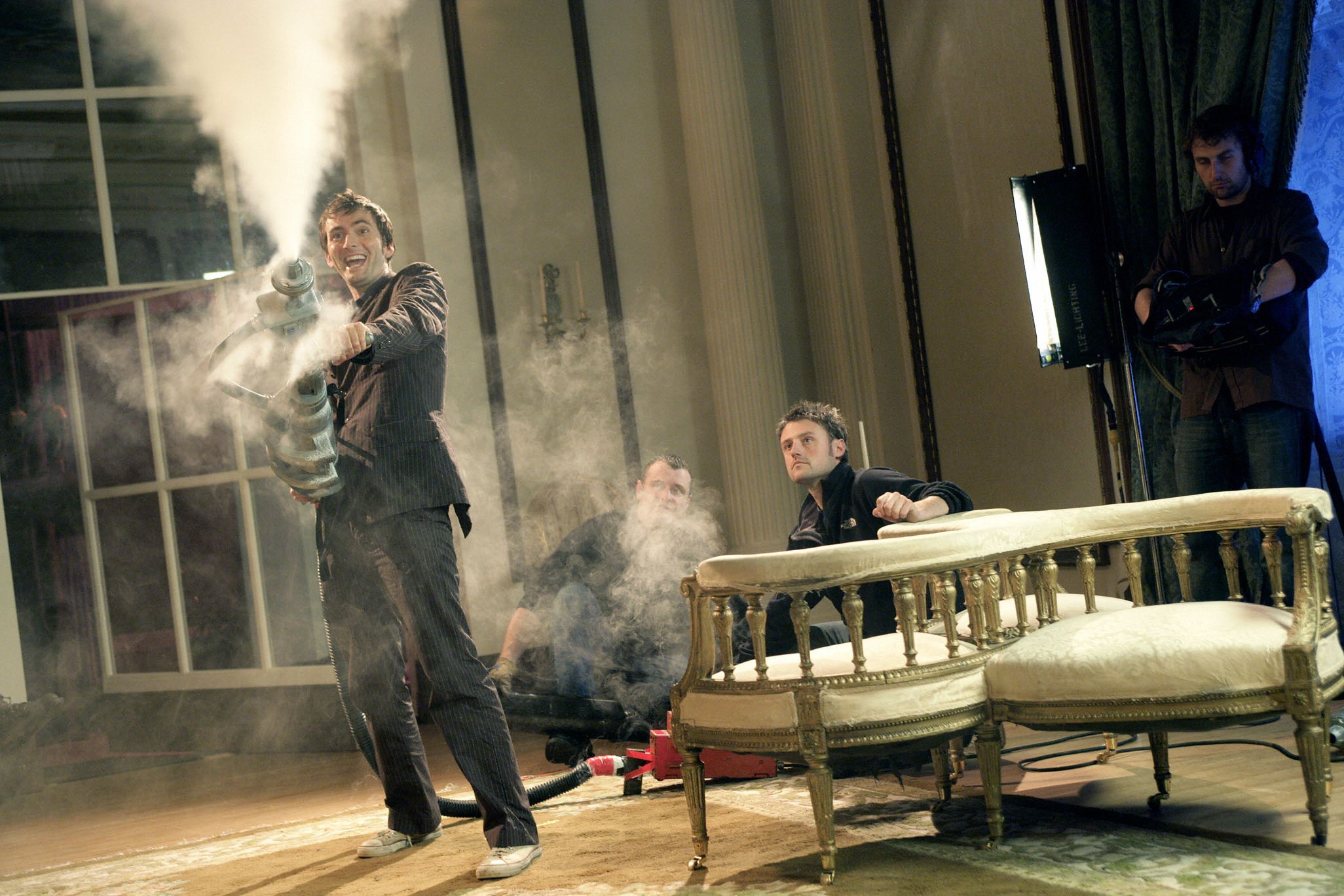 Everyone on the set. Everyone on the set