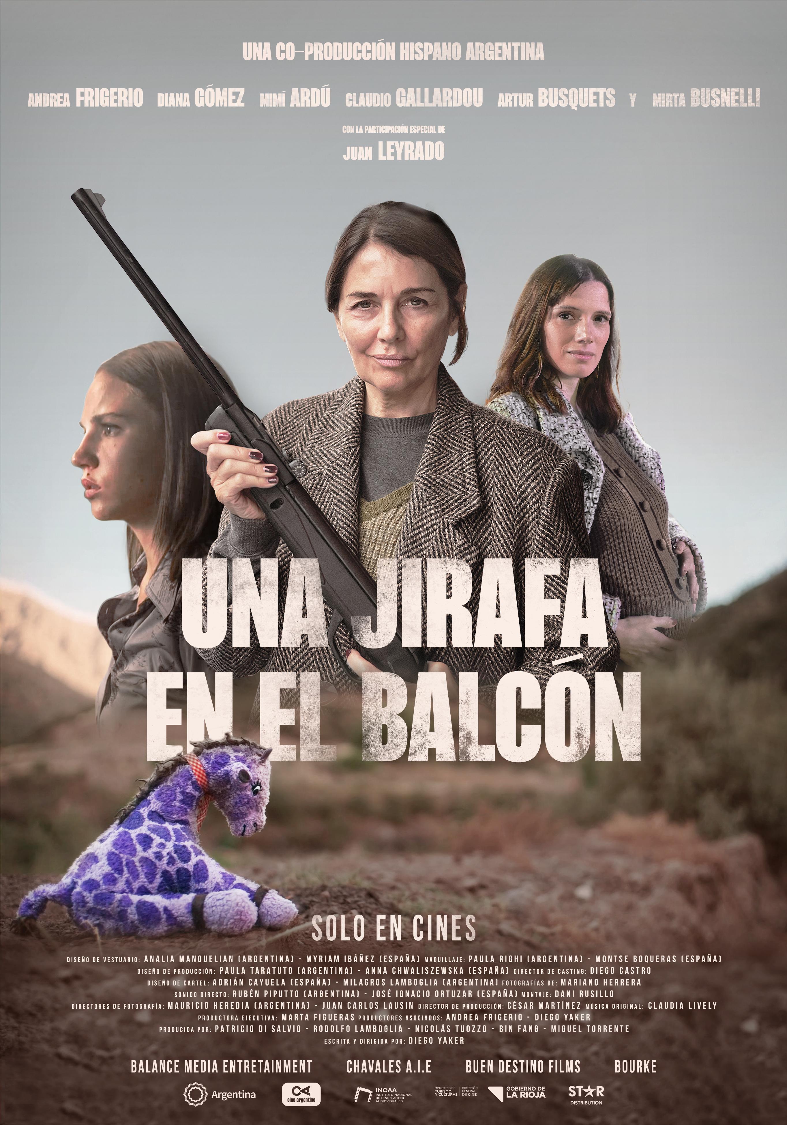 Poster of Una jirafa en el balcón