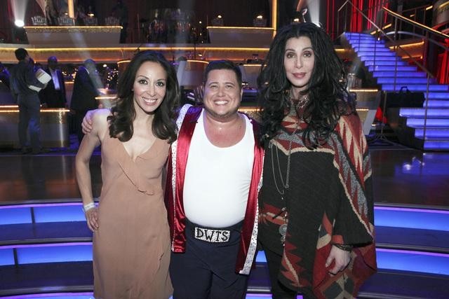 Cher, Chaz Bono, and Jennifer Elia in Dancing with the Stars (2005)