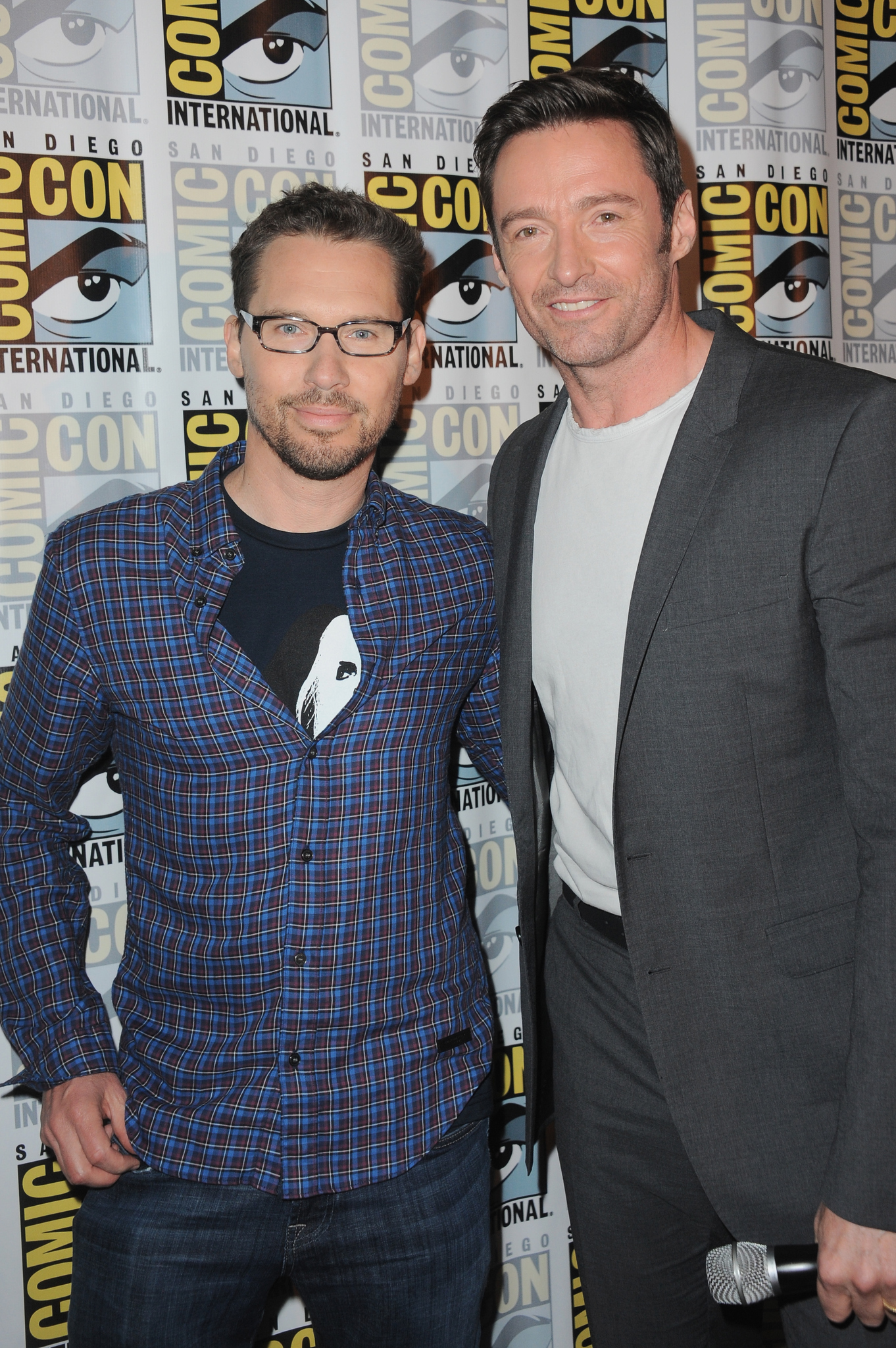 Bryan Singer and Hugh Jackman at an event for X-Men: Apocalypse (2016)