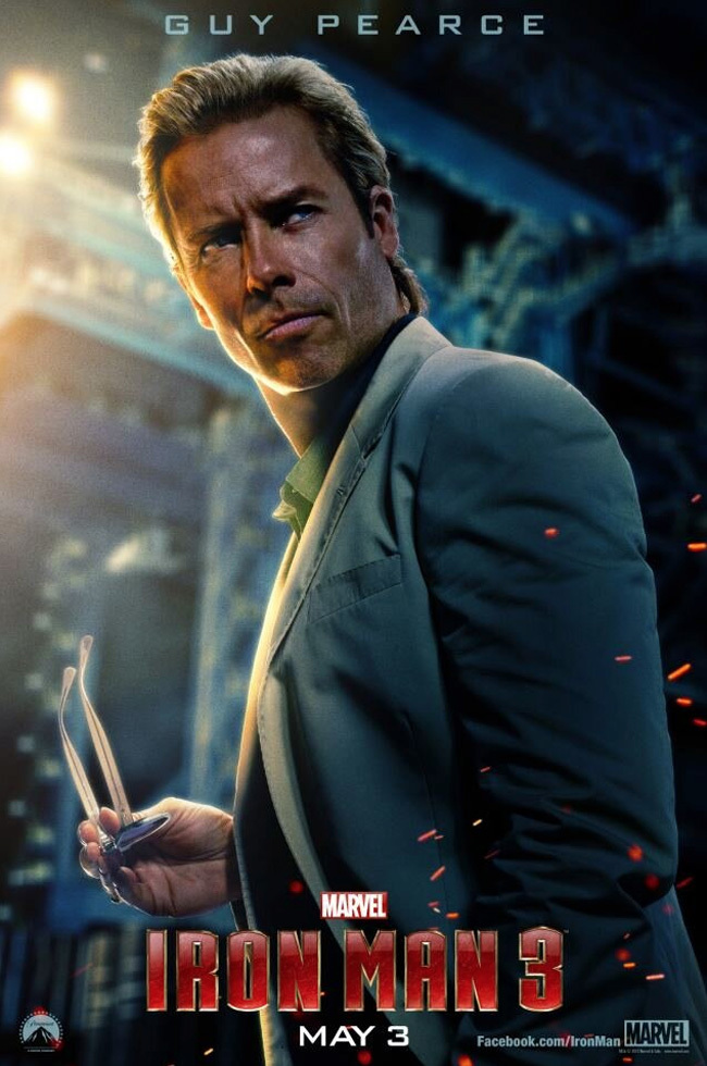 Guy Pearce in Iron Man 3 (2013)