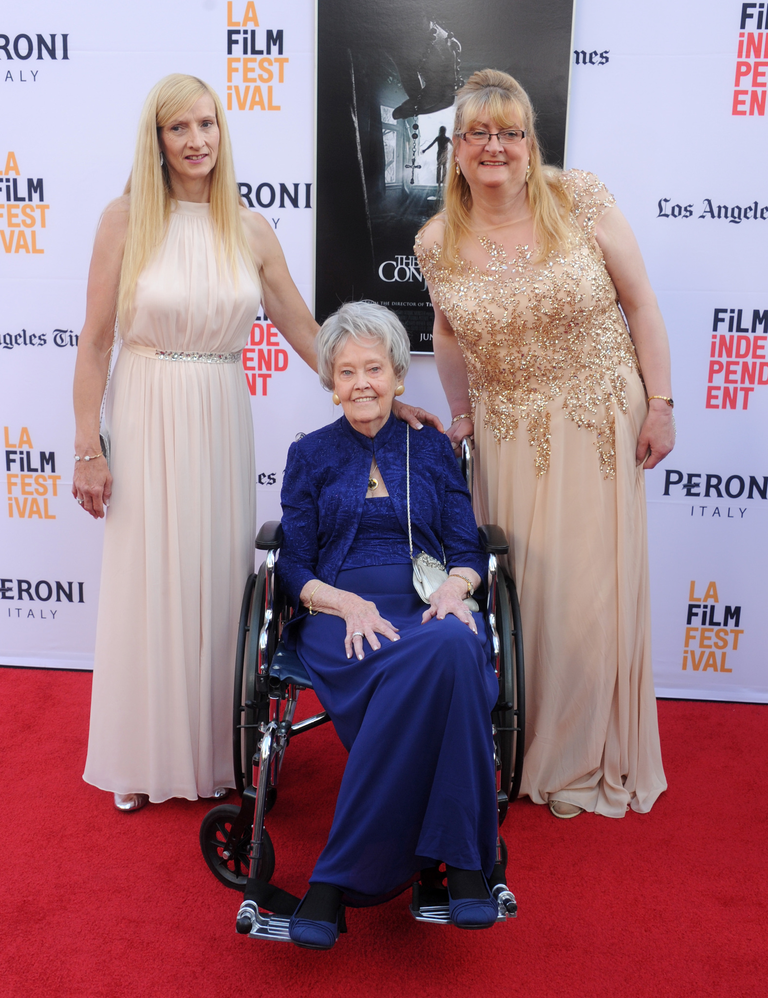 Lorraine Warren and Janet Winter at an event for The Conjuring 2 (2016)