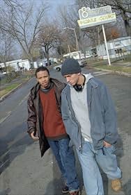 Eminem and Eugene Byrd in 8 Mile (2002)