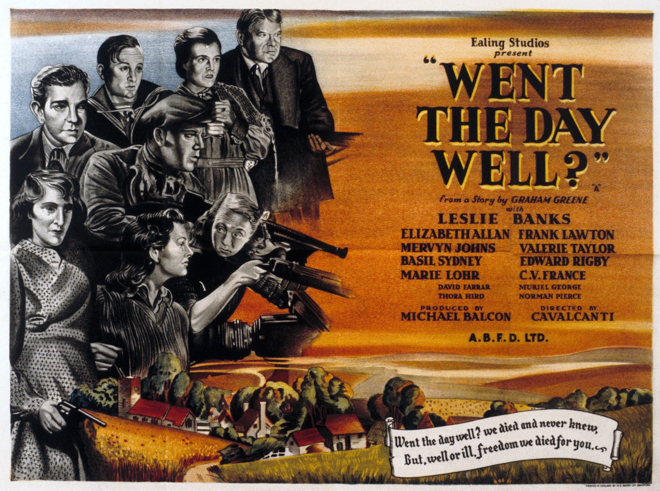 Went the Day Well? (1942) UK quad poster