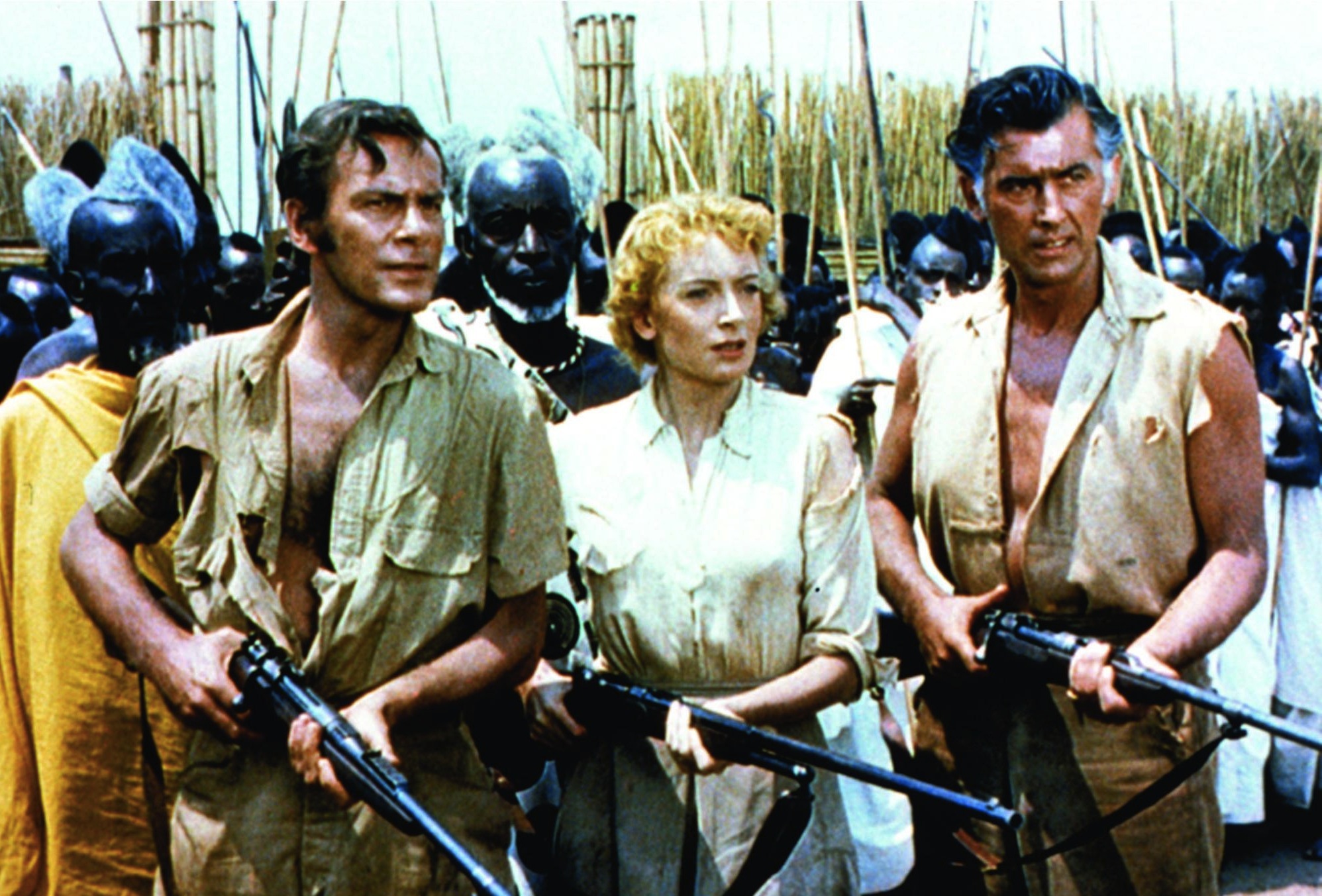 Deborah Kerr, Stewart Granger, and Richard Carlson in King Solomon's Mines (1950)