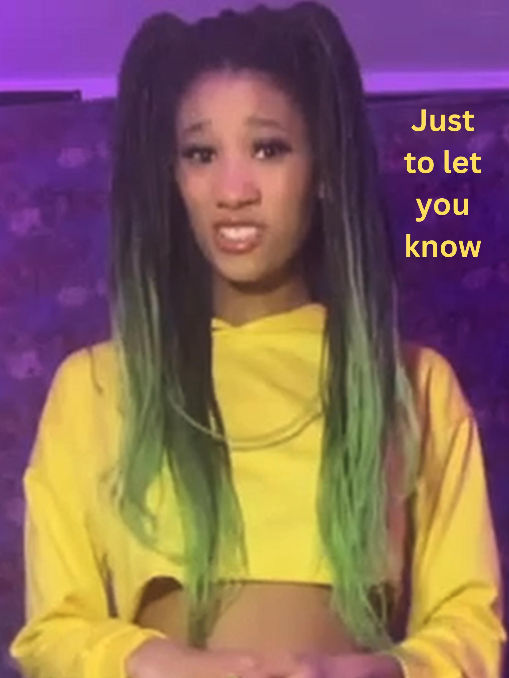 Just to let you know