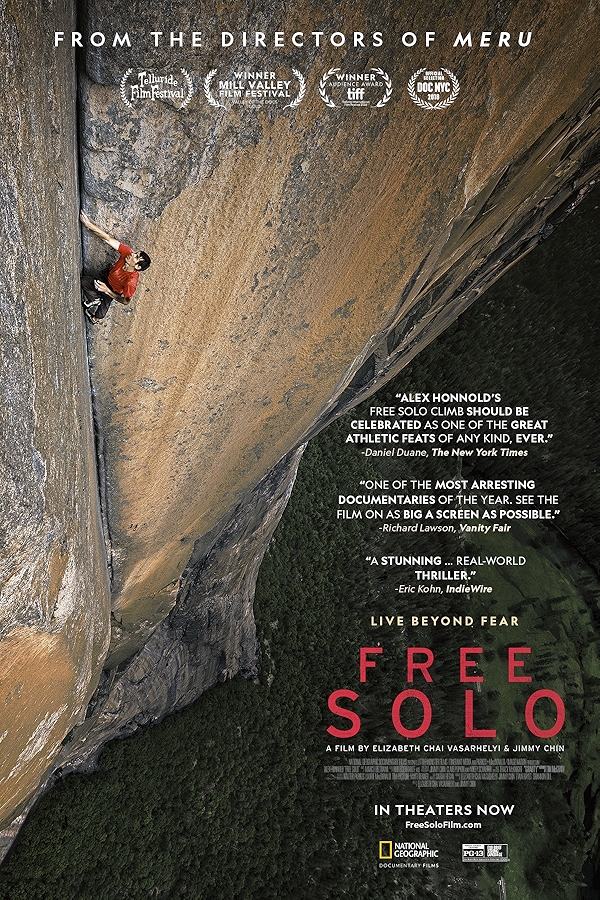 Movie poster for FREE SOLO (U rated)