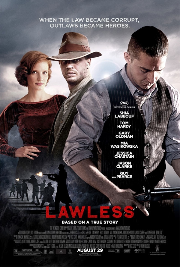 Movie poster for LAWLESS (UA rated)
