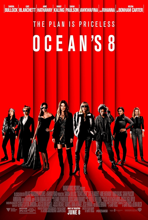 Movie poster for OCEAN'S EIGHT (UA rated)