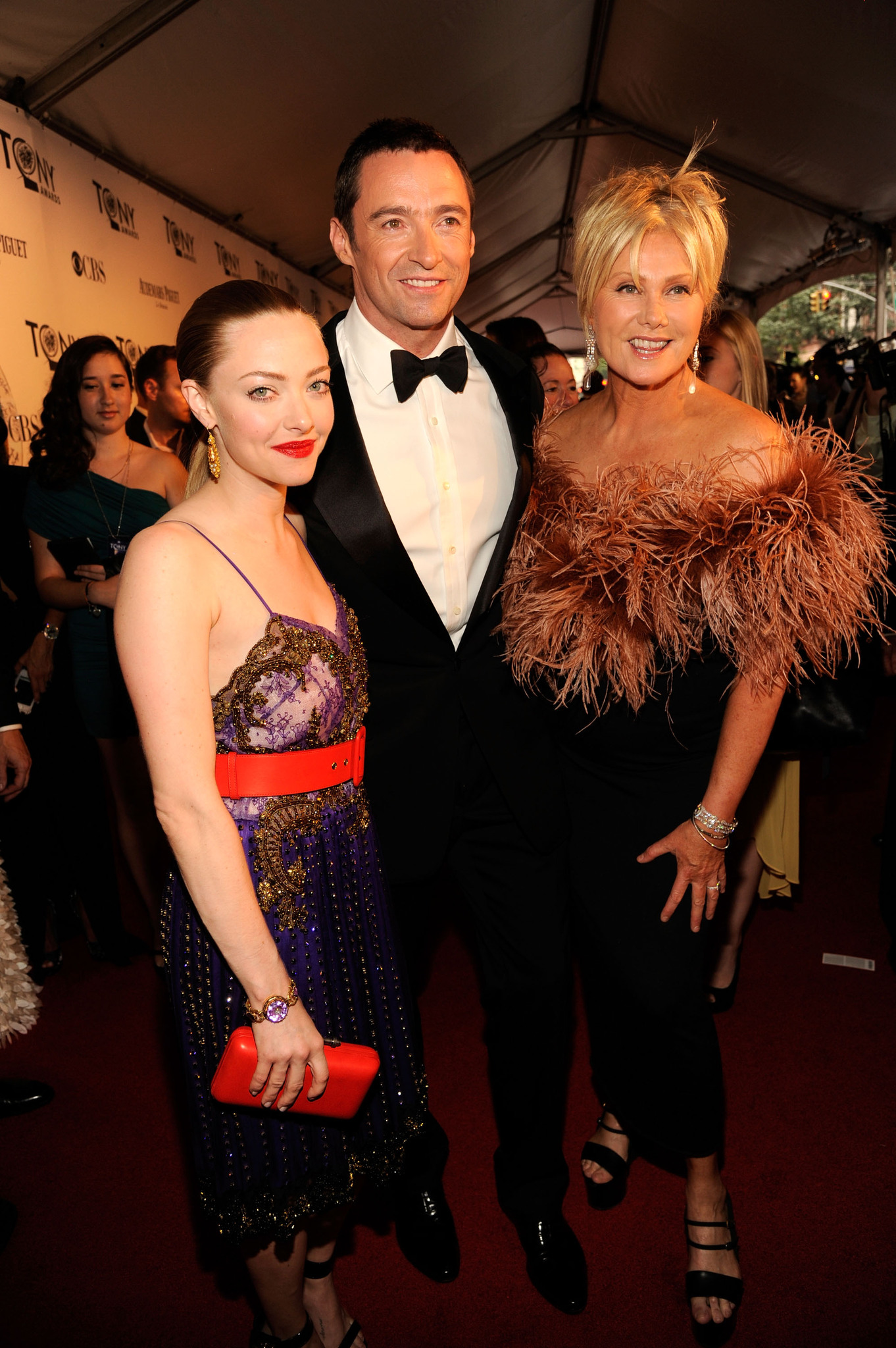 Deborra-Lee Furness, Hugh Jackman, and Amanda Seyfried