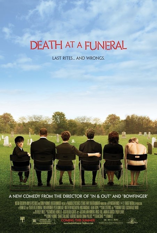 Movie poster for DEATH AT A FUNERAL (UA rated)