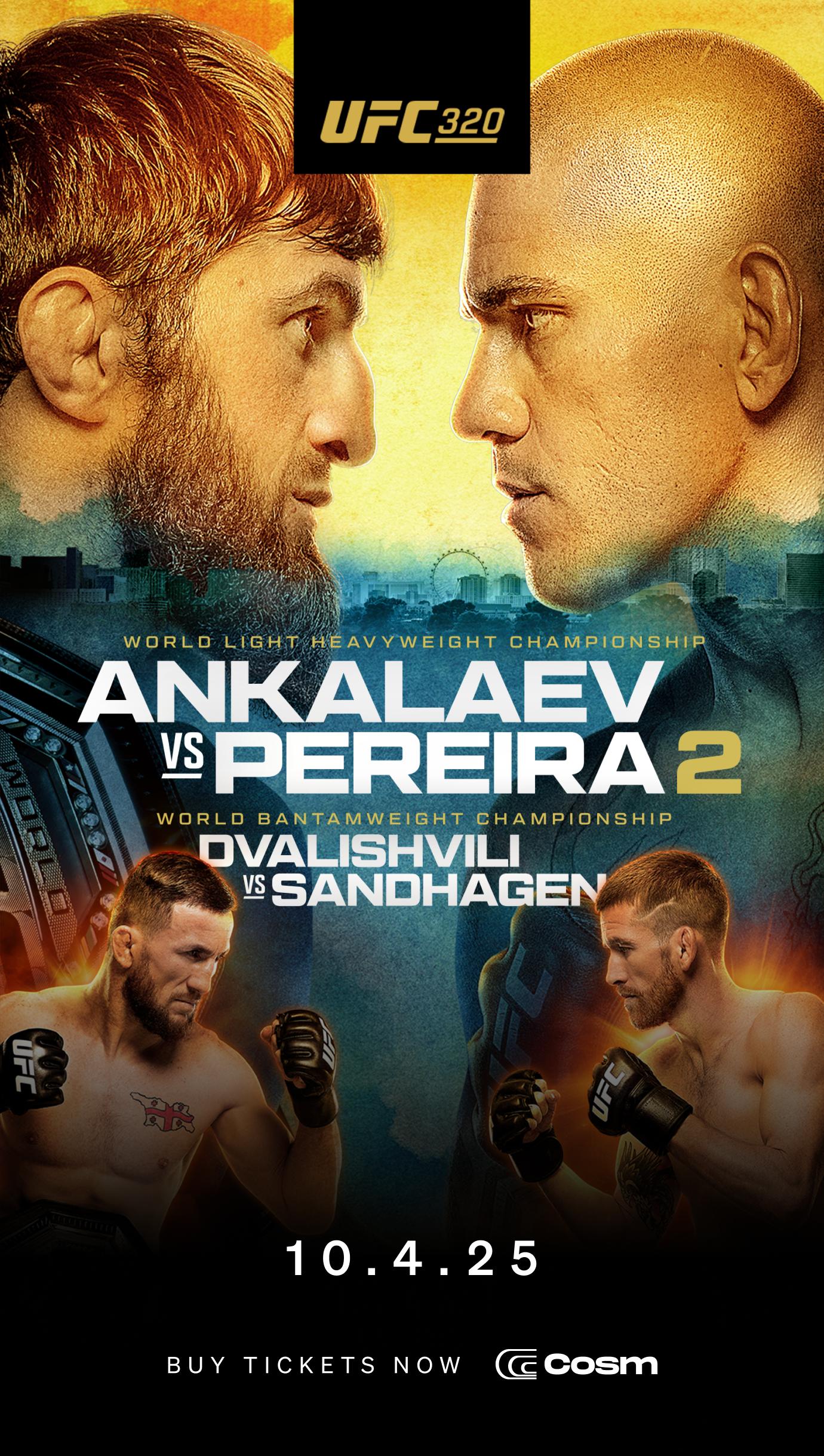 UFC 320: Ankalaev vs. Pereira 2 in COSM Shared Reality