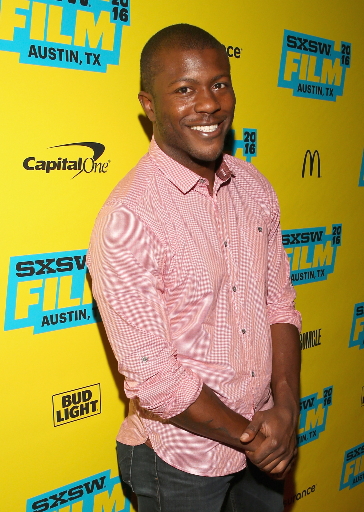 Edwin Hodge at an event for The Good Neighbor (2016)