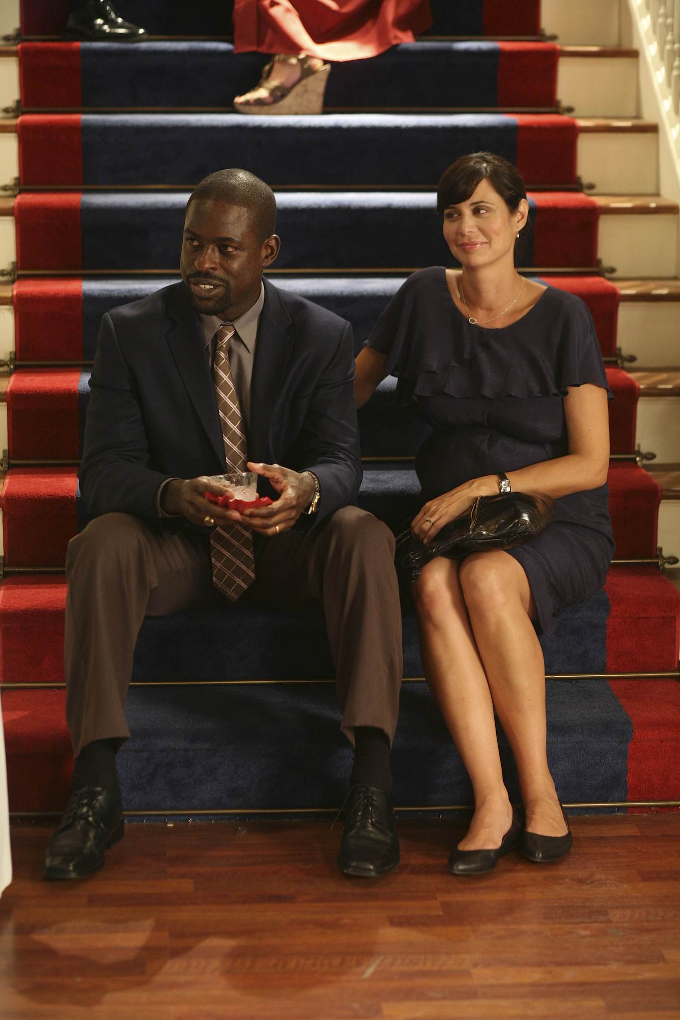 Catherine Bell and Sterling K. Brown in Army Wives (2007)