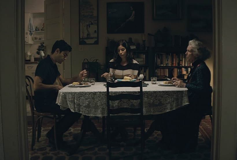 Fionnula Flanagan, Adrian Grenier, and Angela Trimbur in Trash Fire (2016)