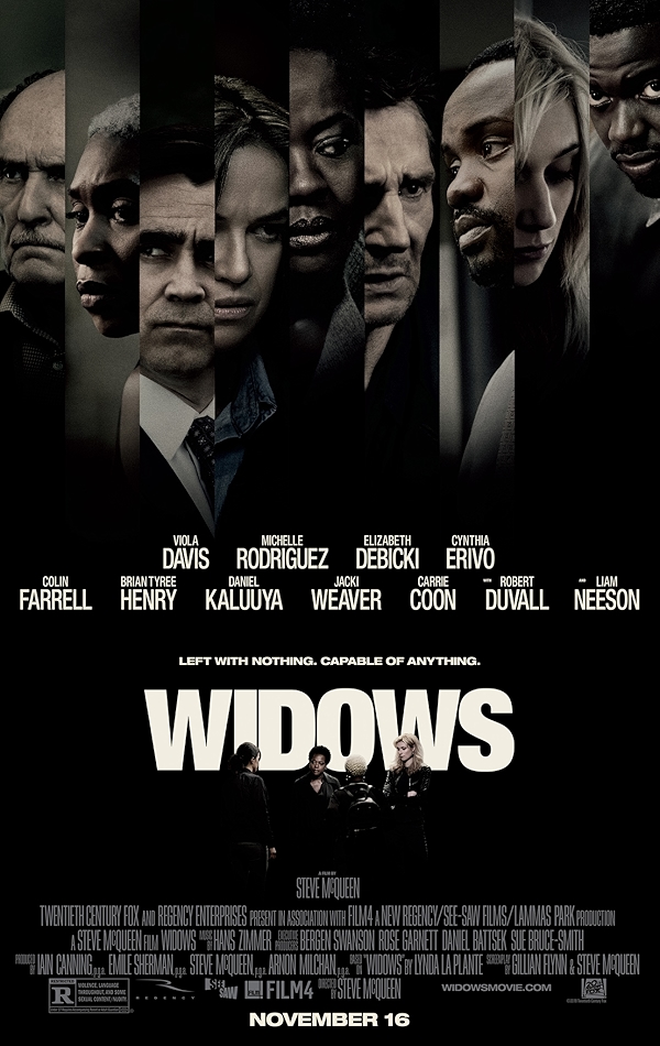 Movie poster for WIDOWS (UA rated)