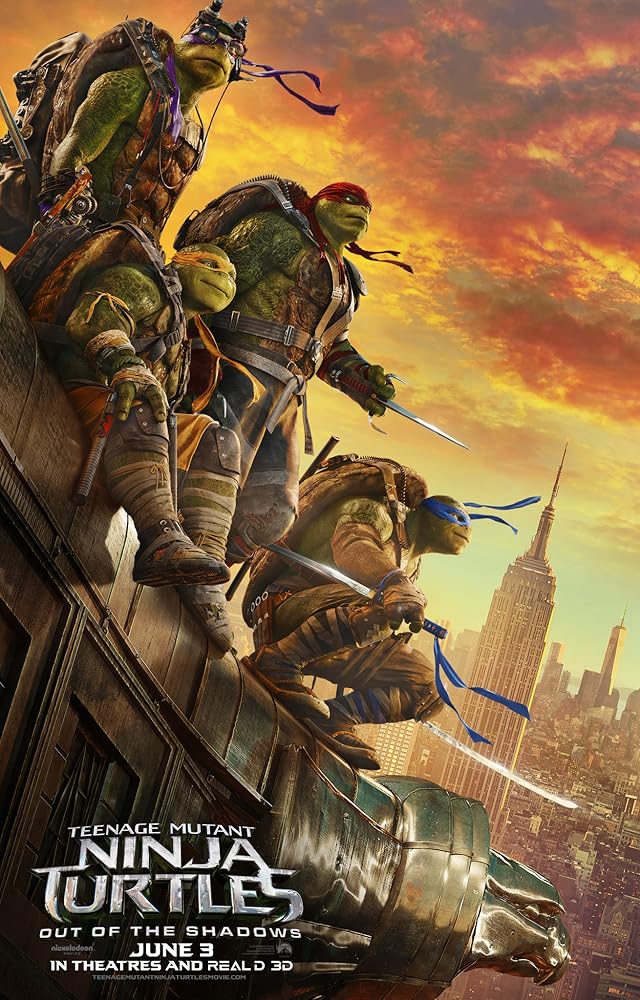 Poster Film Film Teenage Mutant Ninja Turtles: Out of the Shadows