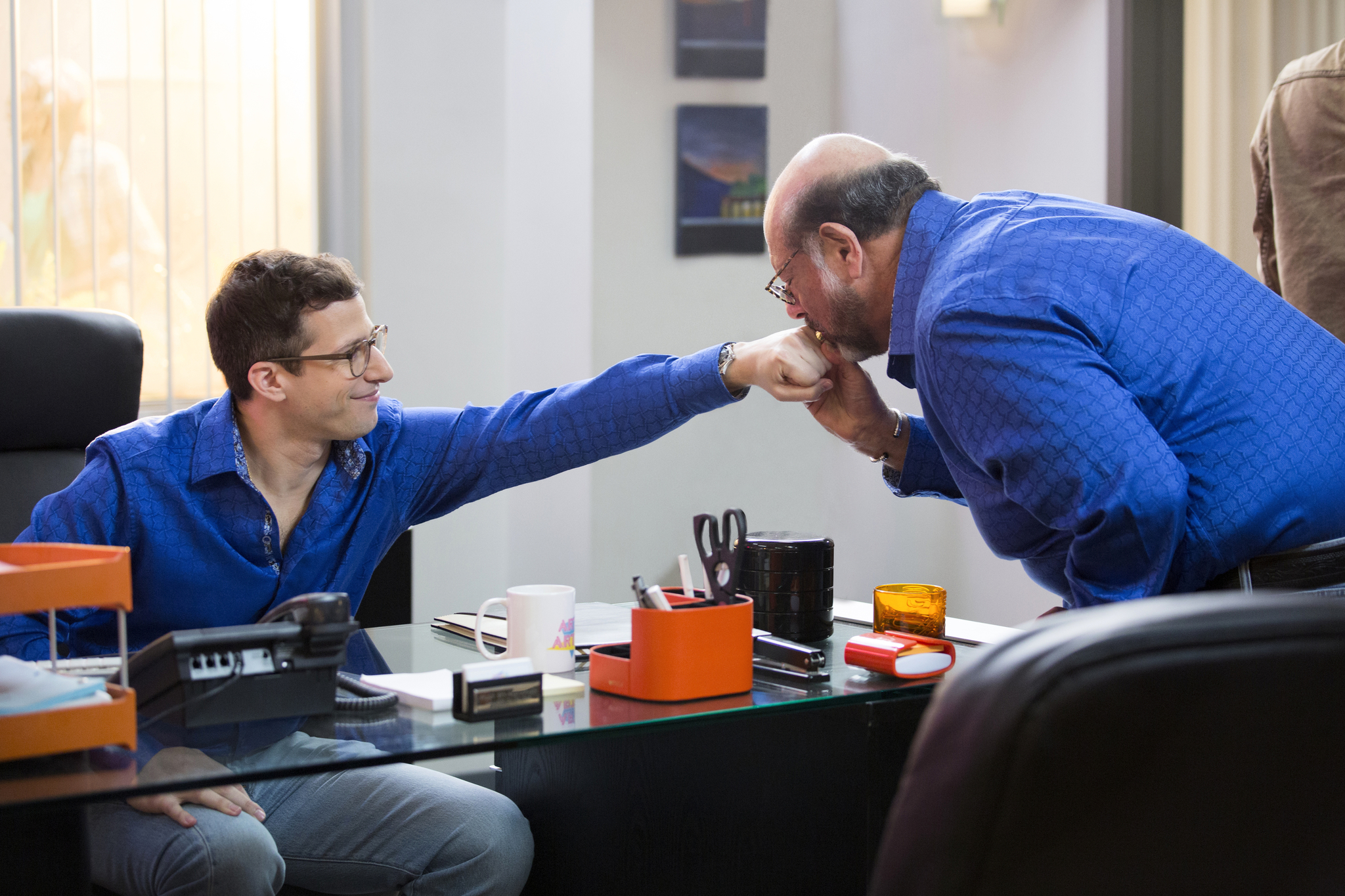 Fred Melamed and Andy Samberg in Lady Dynamite (2016)