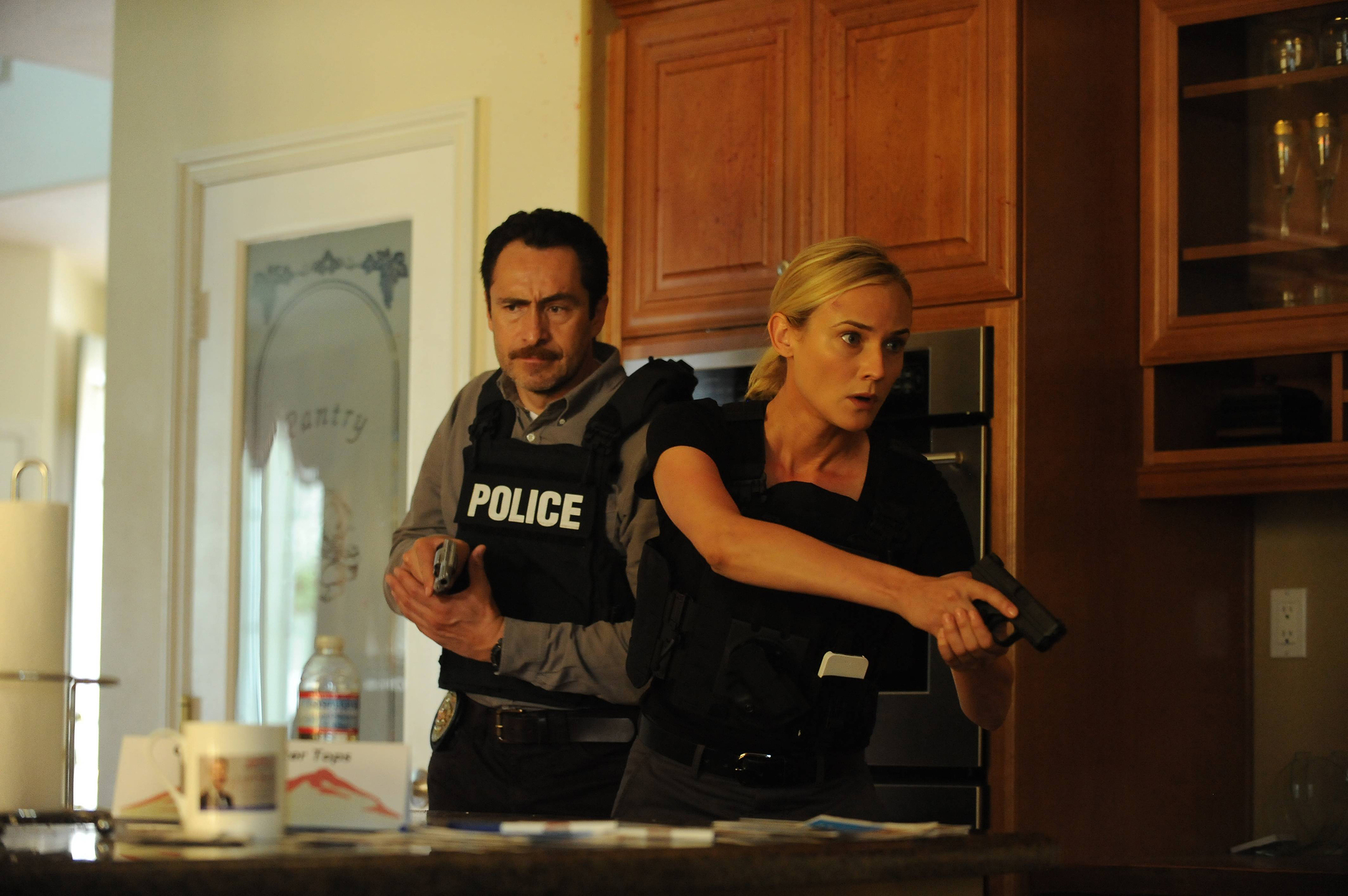 Demián Bichir and Diane Kruger in The Bridge (2013)