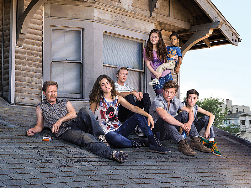 William H. Macy, Emmy Rossum, Cameron Monaghan, Jeremy Allen White, Ethan Cutkosky, Emma Kenney, and Brenden Sims in Shameless (2011)