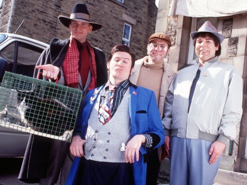 Christopher Eccleston, Mark Gatiss, Steve Pemberton, and Reece Shearsmith in The League of Gentlemen (1999)