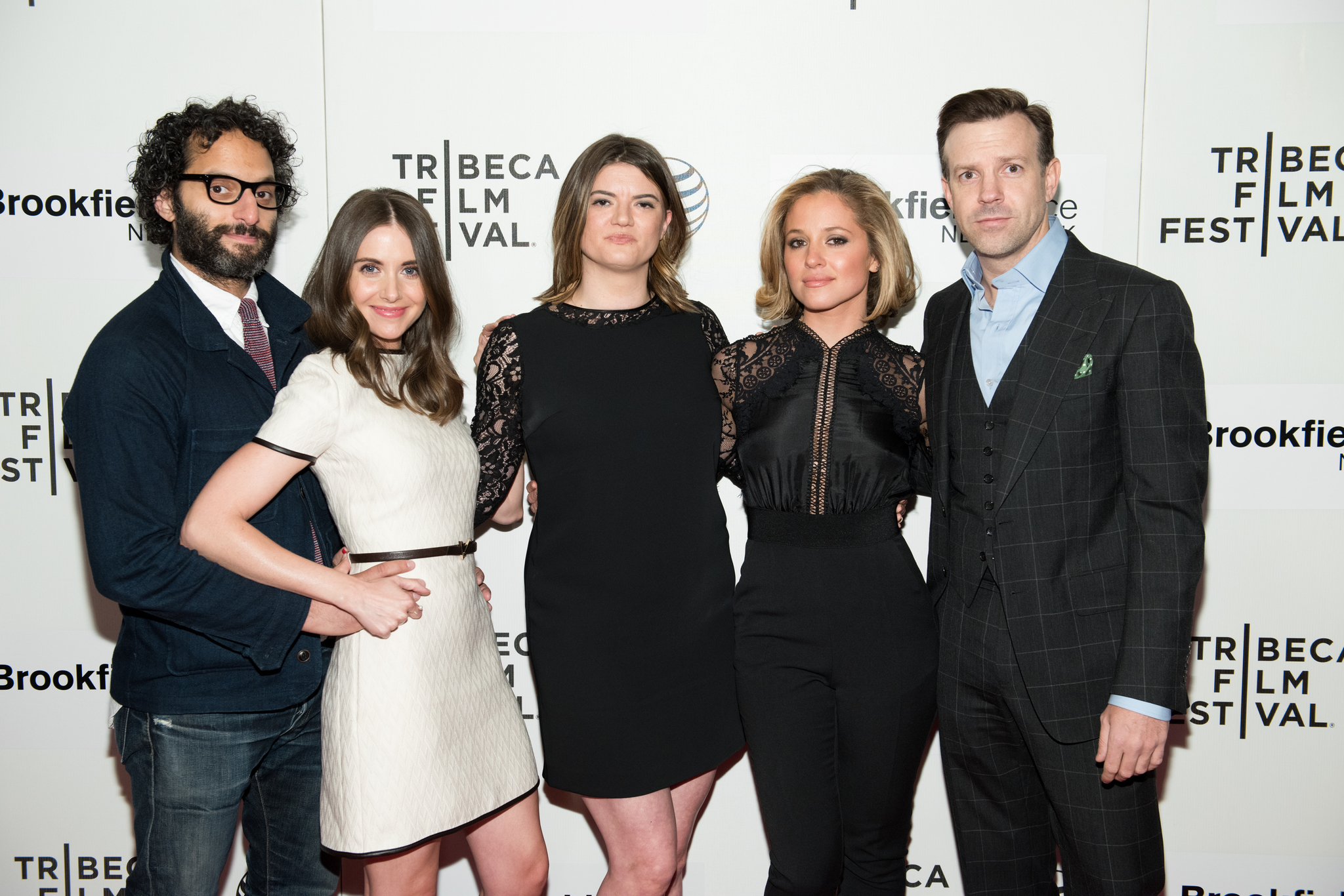 Jason Sudeikis, Alison Brie, Jason Mantzoukas, Margarita Levieva, and Leslye Headland at an event for Sleeping with Other People (2015)