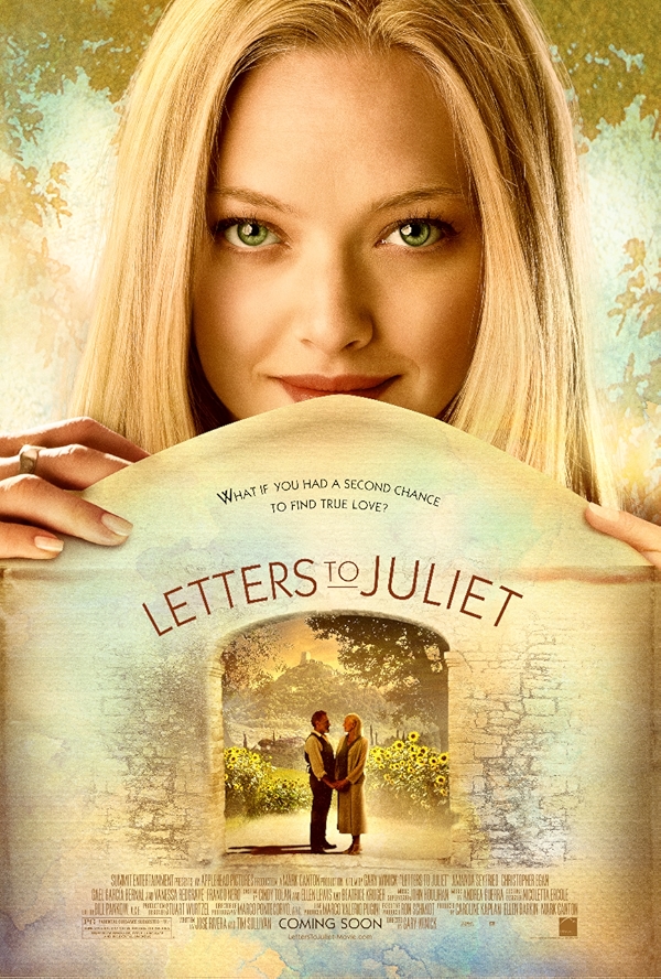 Movie poster for LETTERS TO JULIET (UA rated)