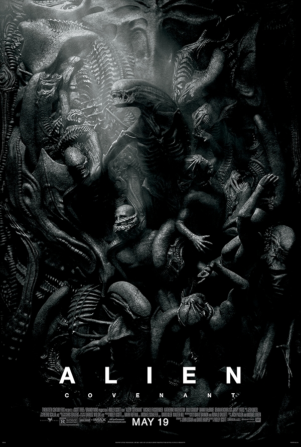 Movie poster for ALIEN: COVENANT (UA rated)