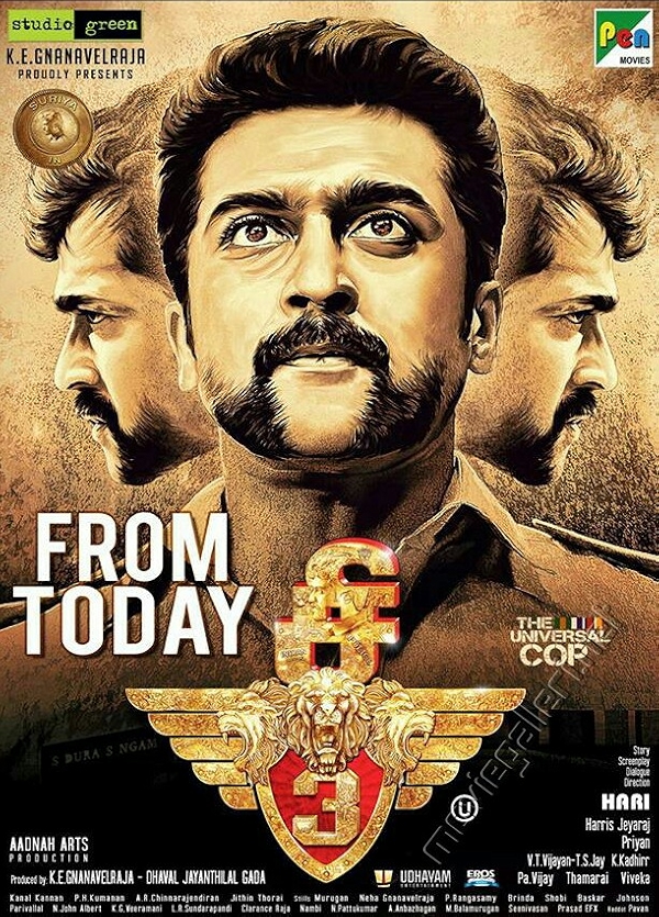 Movie poster for SINGAM 3 (U rated)