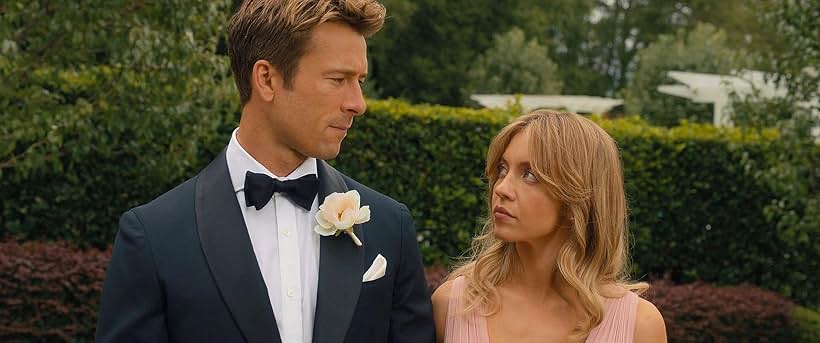 Glen Powell and Sydney Sweeney in Anyone But You (2023)