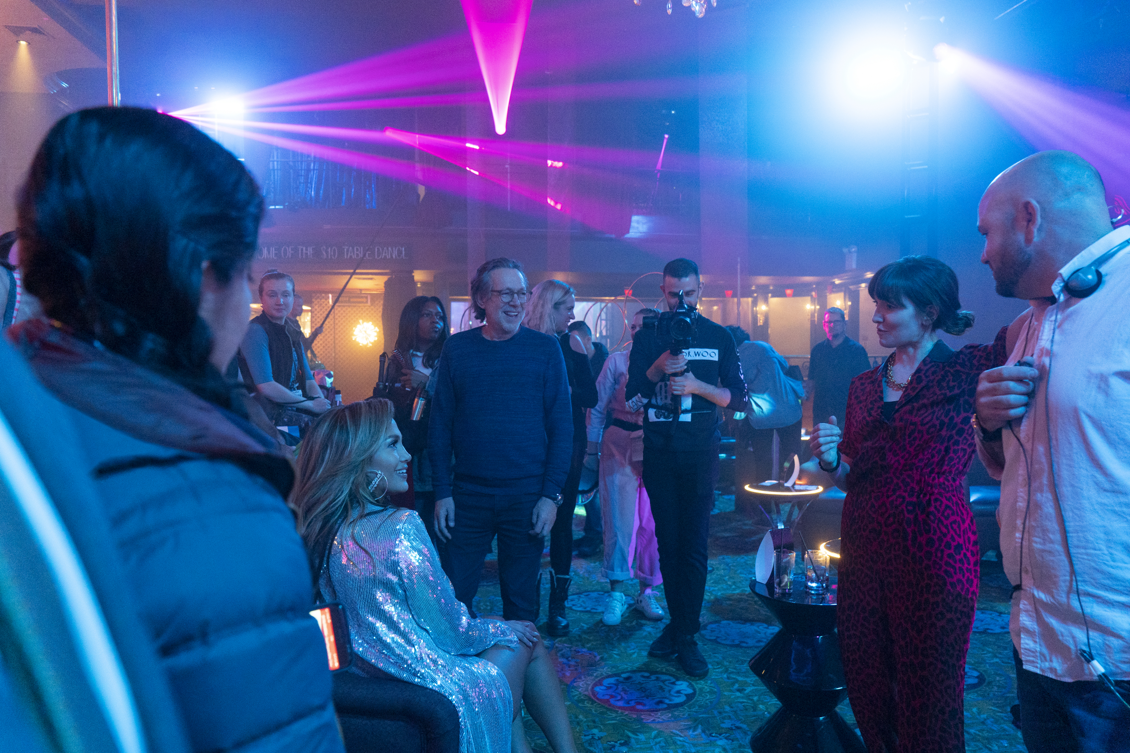 Jennifer Lopez and Lorene Scafaria in Hustlers (2019)