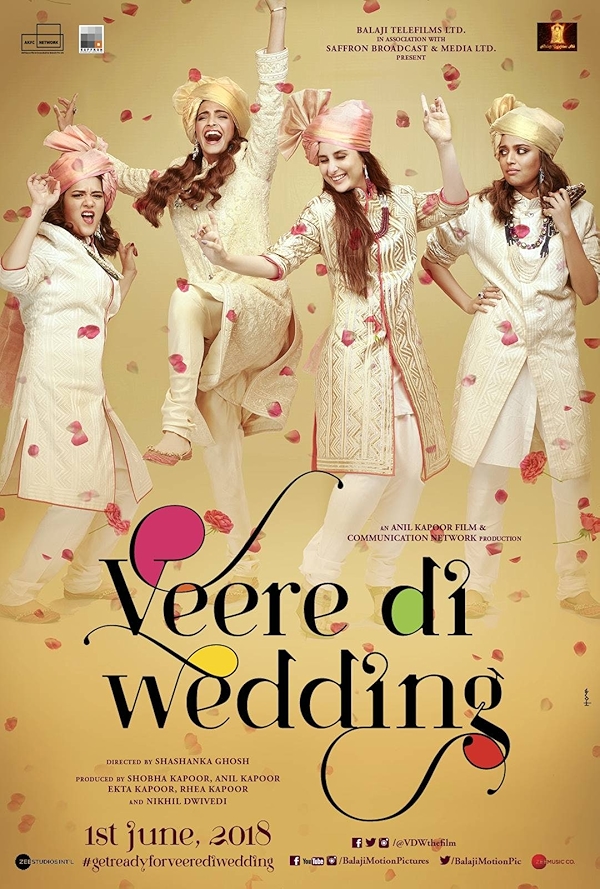 Movie poster for VEERE DI WEDDING (UA rated)