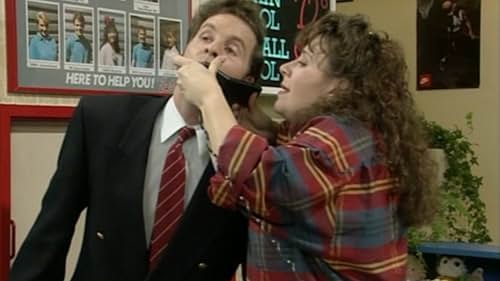 Chris Barrie and Harriet Thorpe in The Brittas Empire (1991)