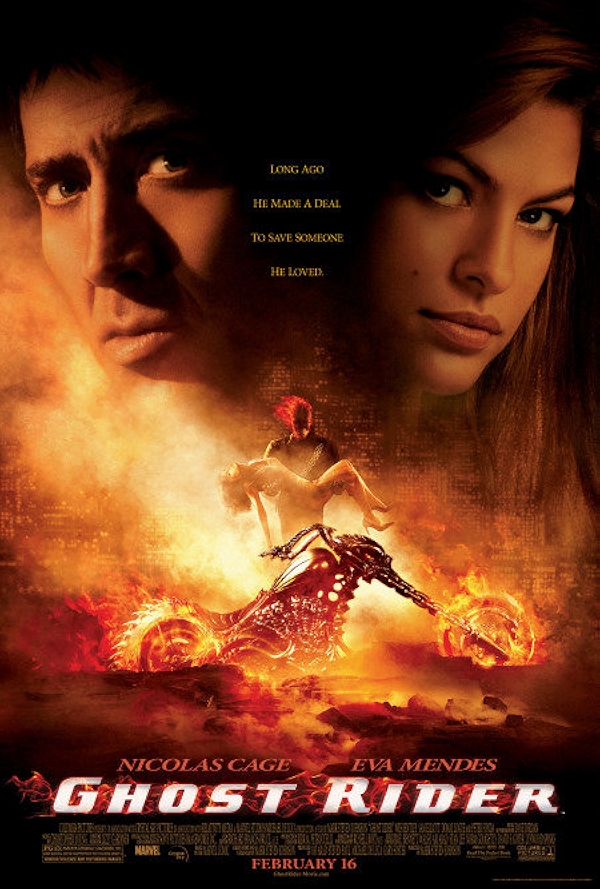 Movie poster for GHOST RIDER (UA rated)