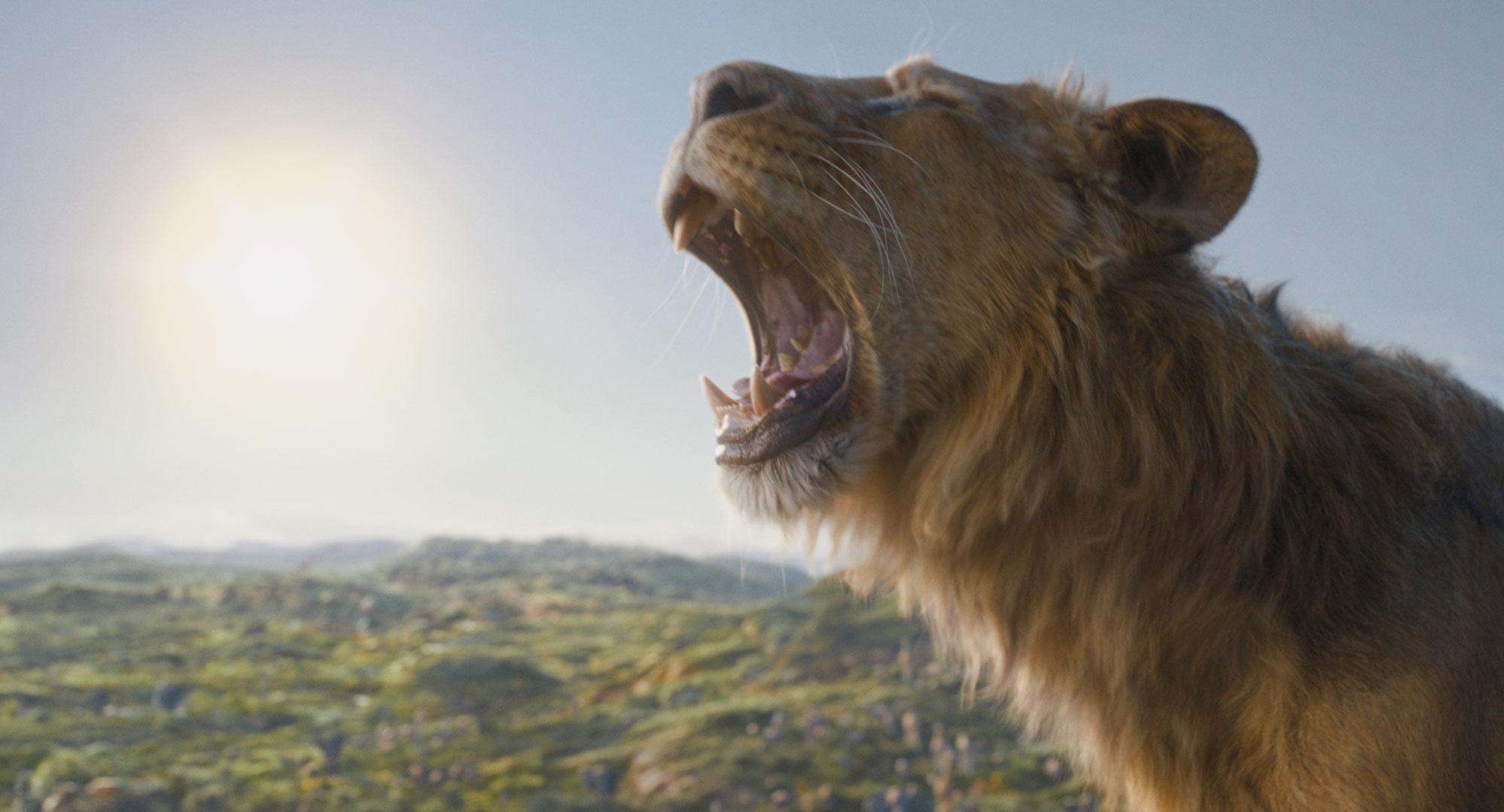 Mufasaページ The Lion King 1994 Trading Card #26 Mufasa Plunges Into The