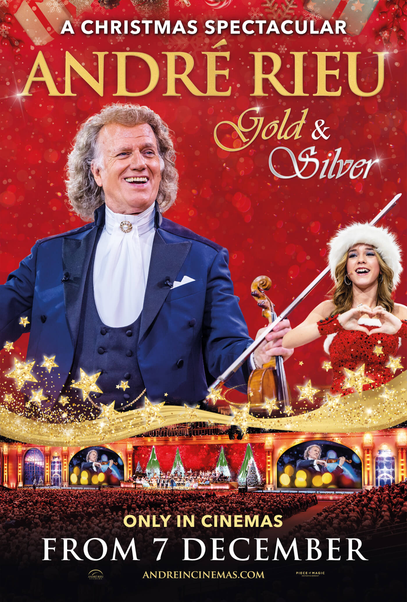 Poster of André Rieu's 2024 Christmas Concert: Gold and Silver