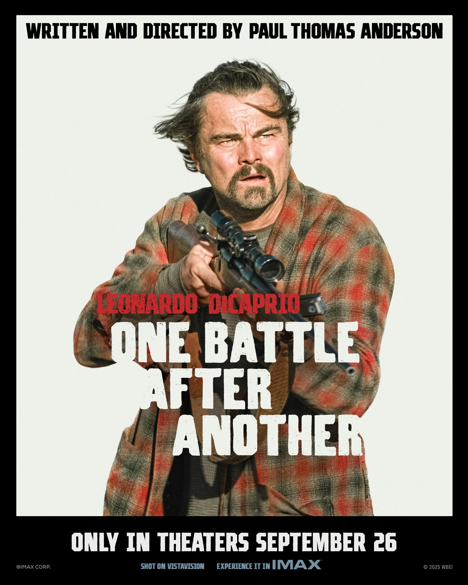 One Battle After Another Leonardo DiCaprio character poster