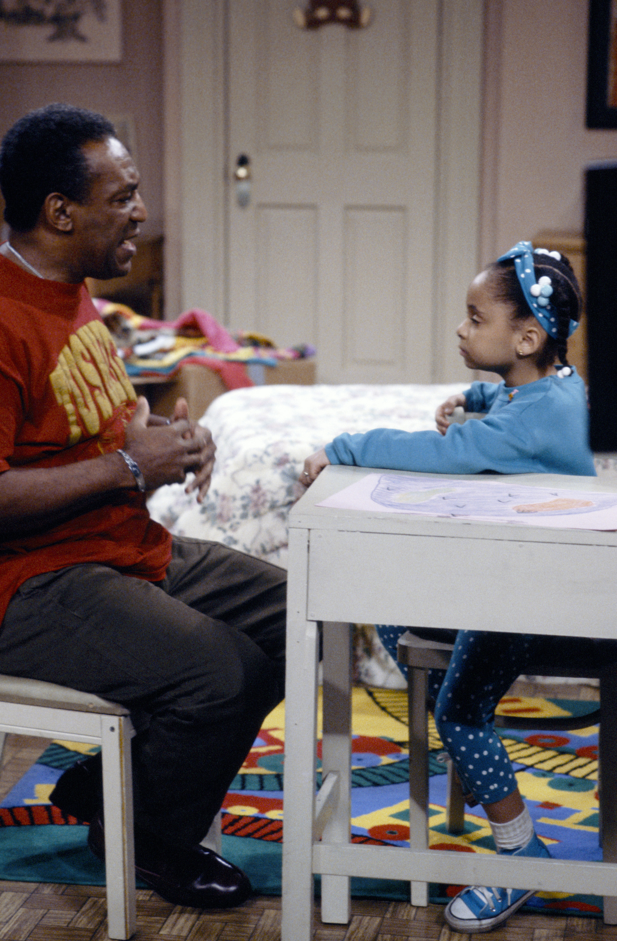 Bill Cosby and Raven-Symoné in The Cosby Show (1984)